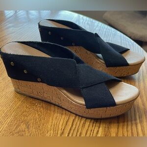 Sonoma Life + Style black wedges